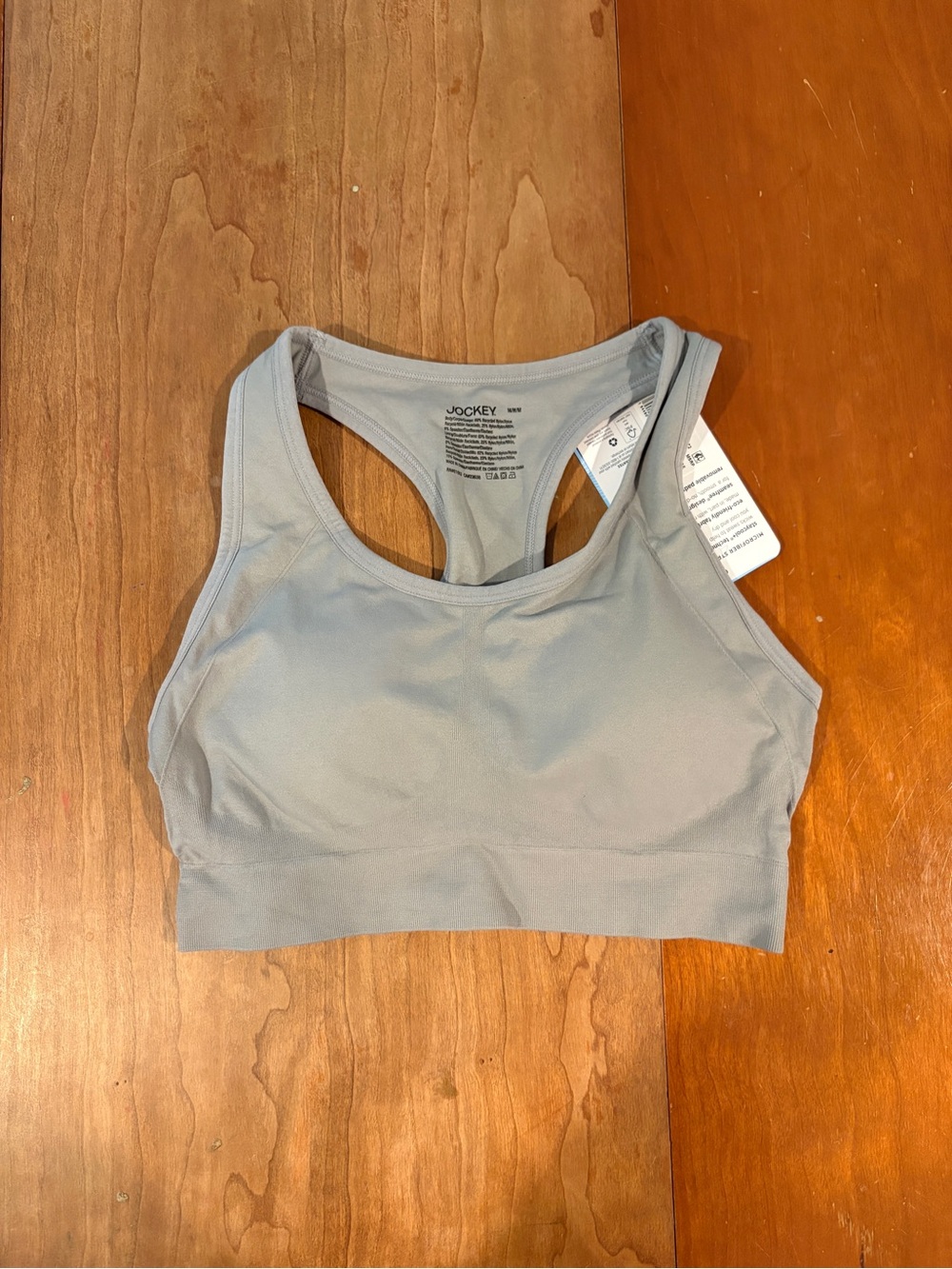 Jockey Gray Racerback Seamless Sports Bra